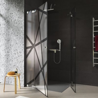 Design Duschkabine Glas Eckeinstieg AREA 8/209