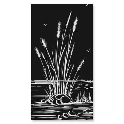 Duschkabine Glas Eckeinstieg mit Motiv SCHILF 209