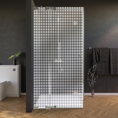Glas Duschkabine, Tür seitlich CARRE 2/210