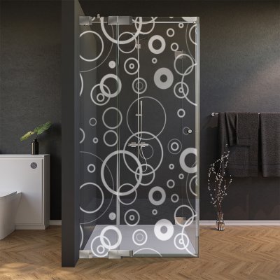 Glas Duschkabine Tür seitlich CERCO 2/210
