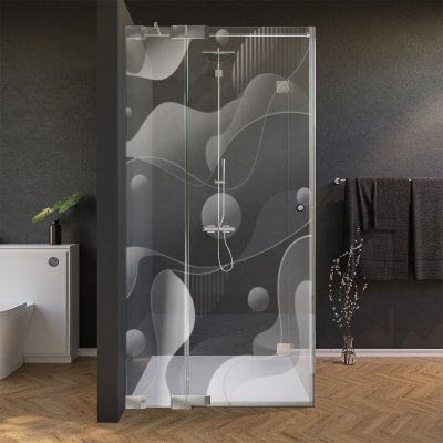 Glas Duschkabine Tür seitlich DESIGN 4/210