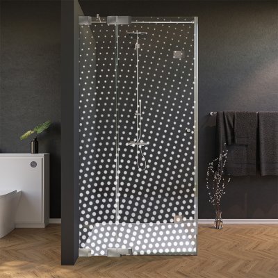 Glas Duschkabine Tür seitlich mit Dekor DOT 1/210