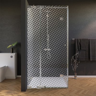 Glas Duschkabine Tür seitlich mit Dekor DOT 2/210