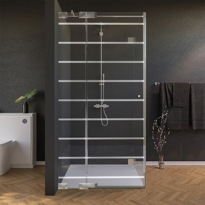 Glas Duschkabine Tür seitlich mit Dekor FORRADO 3/210