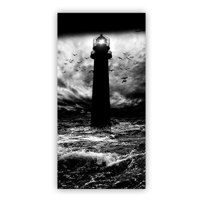 Duschtür aus Glas Laser-Design LEUCHTTURM 2/104