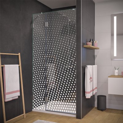 Design Duschtür nach Maß aus Glas DOT 1/104