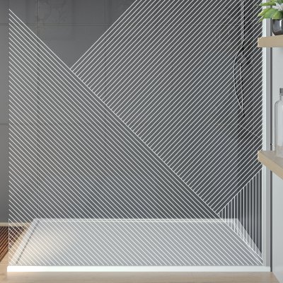 Duschwand mit Motiv DESIGN 3T