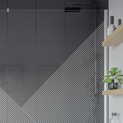 Duschwand mit Motiv DESIGN 3T