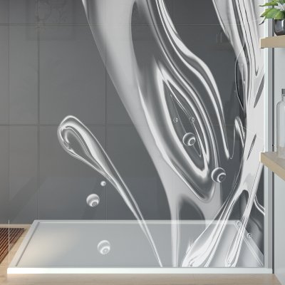 Duschwand mit Motiv FLUID (T)