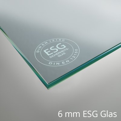 Küchenrückwand ESG Glas 6mm klar