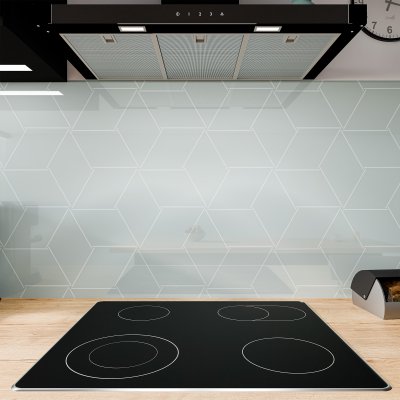 Küchenrückwand ESG Glas 6mm mit keramischen Farbdruck ART DECO 2