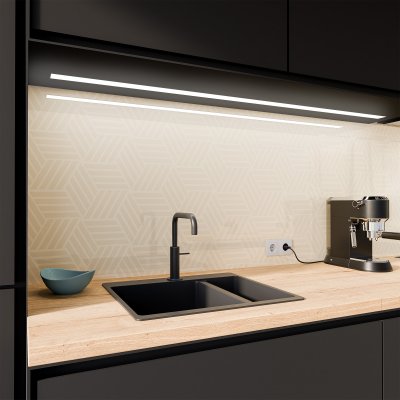 Küchenrückwand ESG Glas 6mm mit keramischen Farbdruck ART DECO 3