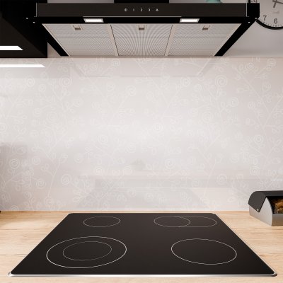 Küchenrückwand ESG Glas 6mm mit keramischen Farbdruck BLUMEN 3