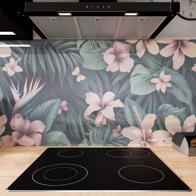 Küchenrückwand ESG Glas 6mm mit keramischen Farbdruck BLUMEN 4