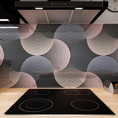 Küchenrückwand ESG Glas 6mm mit keramischen Farbdruck Disco 1