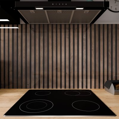 Küchenrückwand ESG Glas 6mm mit keramischen Farbdruck LAMELLEN 1