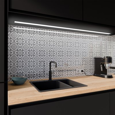 Küchenrückwand ESG Glas 6mm mit keramischen Farbdruck VINTAGE TILE 1