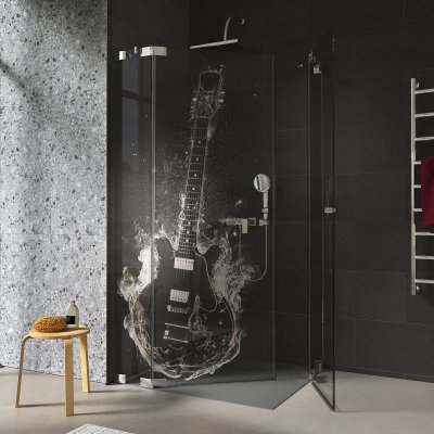 Duschkabine Glas Eckeinstieg GITARRE 209