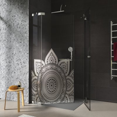 Duschkabine Glas Eckeinstieg MANDALA 209