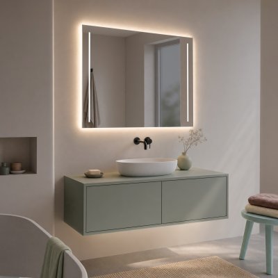 Badspiegel mit LED Beleuchtung - Fuente