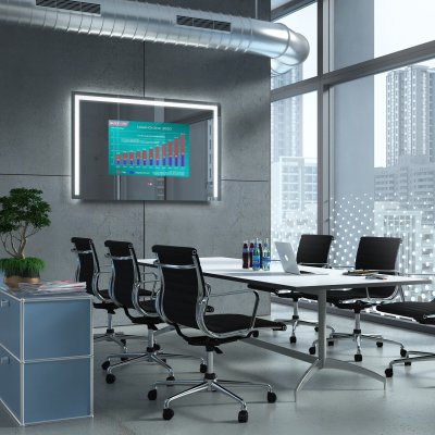 (Bad) Spiegel mit Fernseher - GREEN BAY ECO