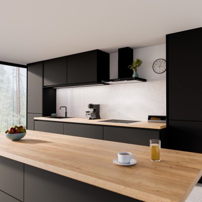 Küchenrückwand ESG Glas 6mm mit keramischen Farbdruck BLUMEN 3