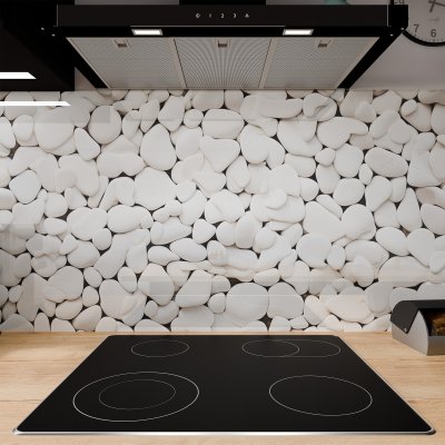 Küchenrückwand ESG Glas 6mm mit keramischen Farbdruck KIESELSTEINE 1