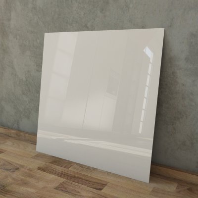 Lackiertes Glas - Cremeweiß / Weiß - REF 1013, 4mm