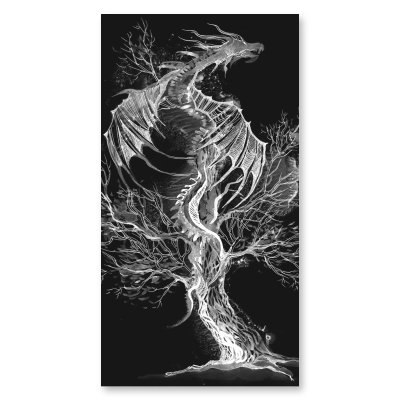 Glas Duschkabine Tür seitlich mit Motiv DRACHE 210