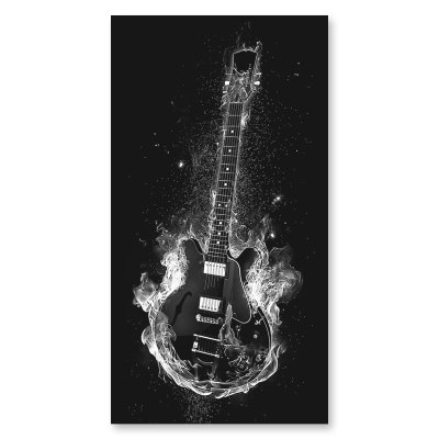 Glas Duschkabine Tür seitlich mit Motiv GITARRE 210