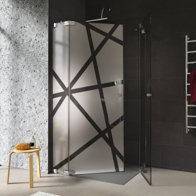 Design Duschkabine Glas Eckeinstieg AREA 8/209
