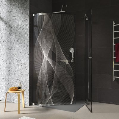 Design Duschkabine Glas Eckeinstieg ARRAY 1/209