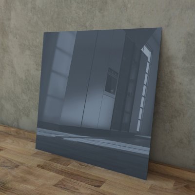 Lackiertes Glas - Grau / Anthrazit - REF 7016, 4mm