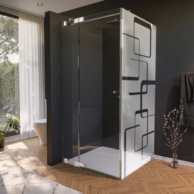 Duschkabine nach Maß Glas, Tür seitlich DESIGN 1/210