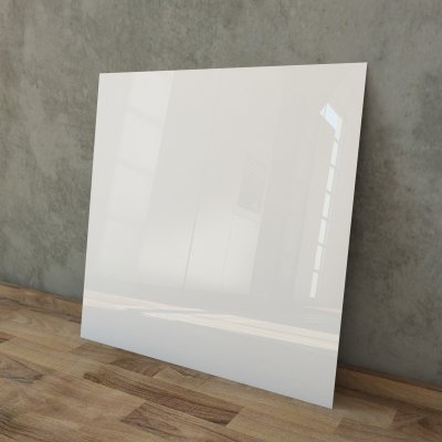 Lackiertes Glas - Weiß / Alpinweiß - REF 9003, 4mm
