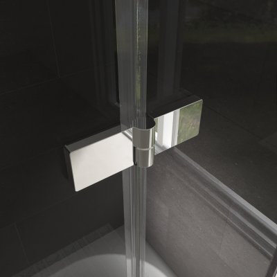 Badewannenaufsatz mit Drehfalttür Glas nach Maß - Perla (rechts)