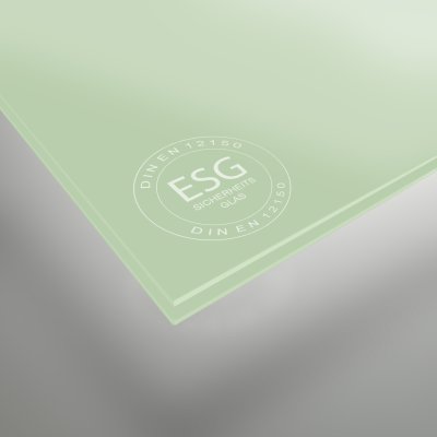 Glastischplatte in Wunschfarbe lackiert 6 mm ESG