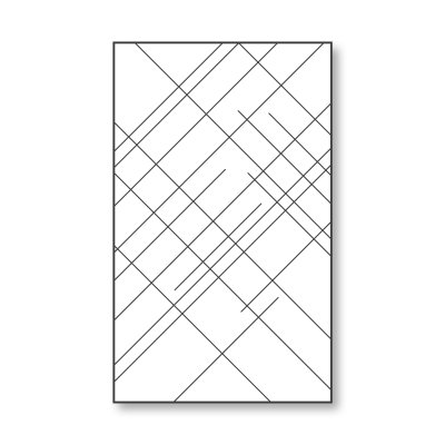 Glastrennwand Dusche mit Farbdruck FRAME CROSSLINE