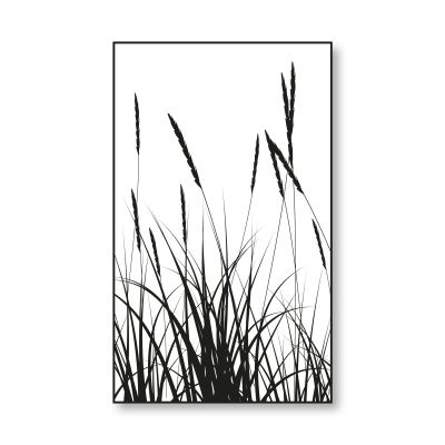 Glastrennwand Dusche mit Farbdruck FRAME KORNFELD