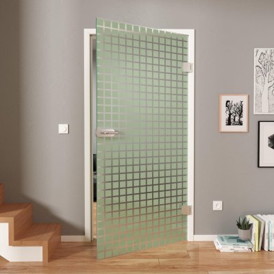 Glastür lackiert CARRE 17