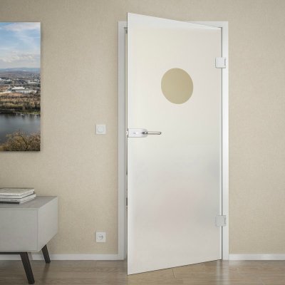 Glas Innentür satiniert DOT 7