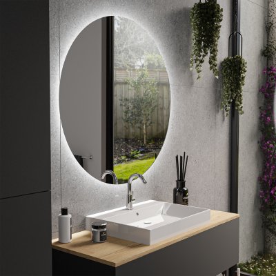 Smart Home Spiegel rund KNX/Dali - EMILY