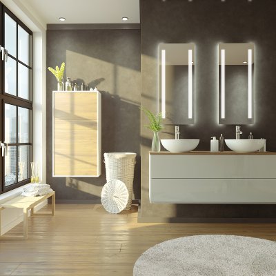 Smart Home Badspiegel LED KNX/Dali - Houston SH