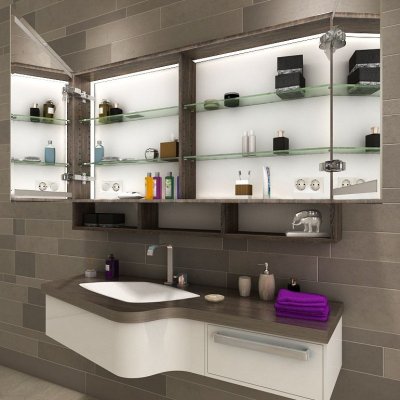 Spiegelschrank Badezimmer LED - BARBADOS