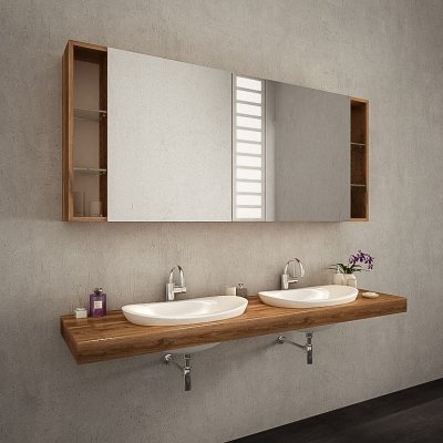 Badezimmerspiegelschrank LED - TRIENT