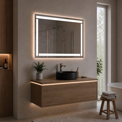 Badspiegel mit LED Beleuchtung - M542L4