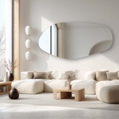 Wandspiegel organisch geformt Menhir 1 V