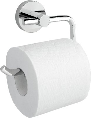 Toilettenpapierhalter, Messing verchromt