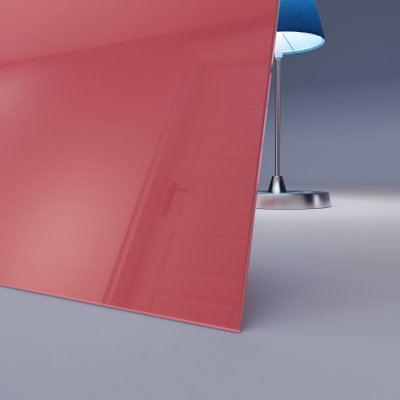 Rosa / Pink lackiertes ESG Glas nach Maß 4mm