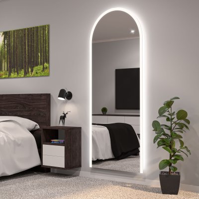 Badspiegel mit Licht und Rundbogen F639L4B